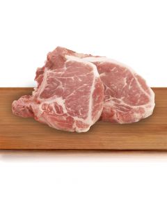 Caja de chuleta vetada porcionada congelada 5,6 kg aprox