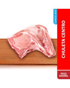 Caja de chuleta de centro porcionada congelada 5 kg aprox