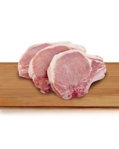 Caja de chuleta de centro porcionada congelada 5 kg aprox