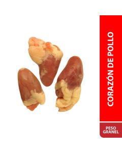Caja Corazones  de Pollo Fresco 10 kg aprox