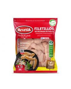  Filetillos de pollo IQF 650 gr