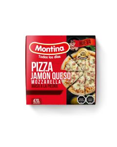 Pizza Jamón Mozzarella 470 gr