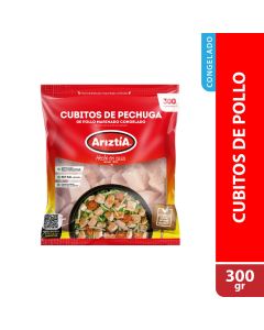 Cubitos de Pechuga de Pollo IQF 300 gr